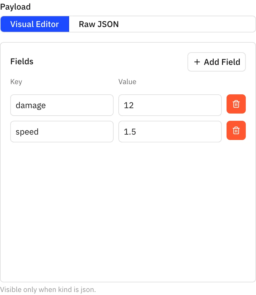 json field