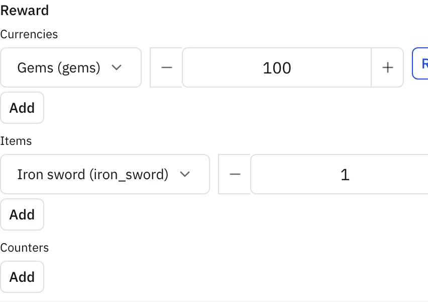 reward field